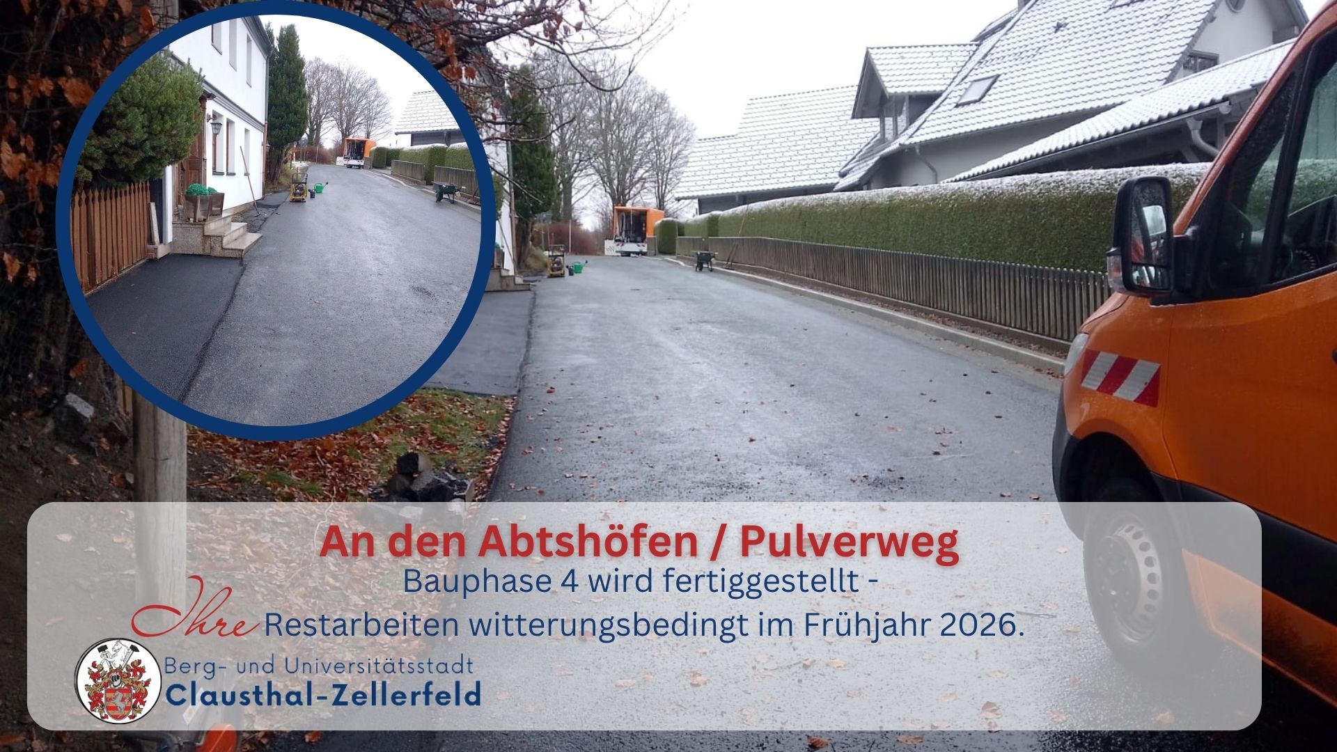 Meldungen 2025 - Straßensanierung der Straße