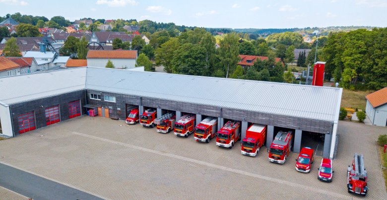Ansicht auf die Feuerwehrwache der Stadt Clausthal-Zellerfeld