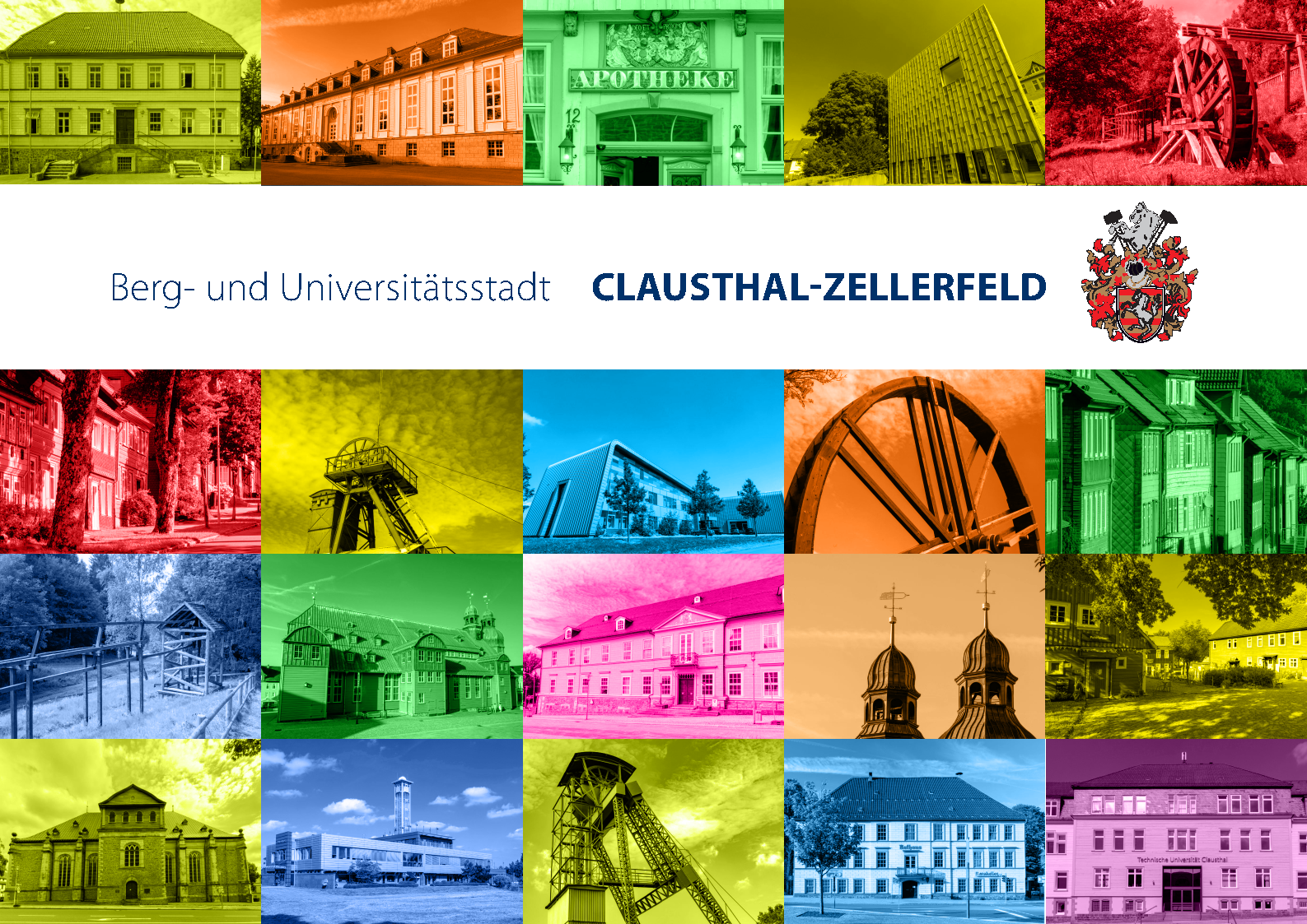 Header Berg- und Universitätsstadt Clausthal-Zellerfeld Viele kleine Bilder der Berg- und Universitätsstadt