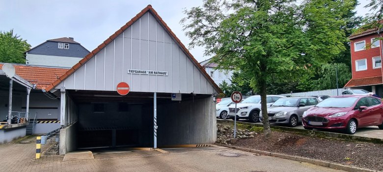 Tiefgarage "Am Rathaus" von außen