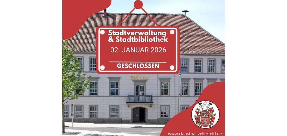 Brückentag, Stadtverwaltung geschlossen - 02.05.2025 Brückentag, Stadtverwaltung geschlossen - 02.05.2025
