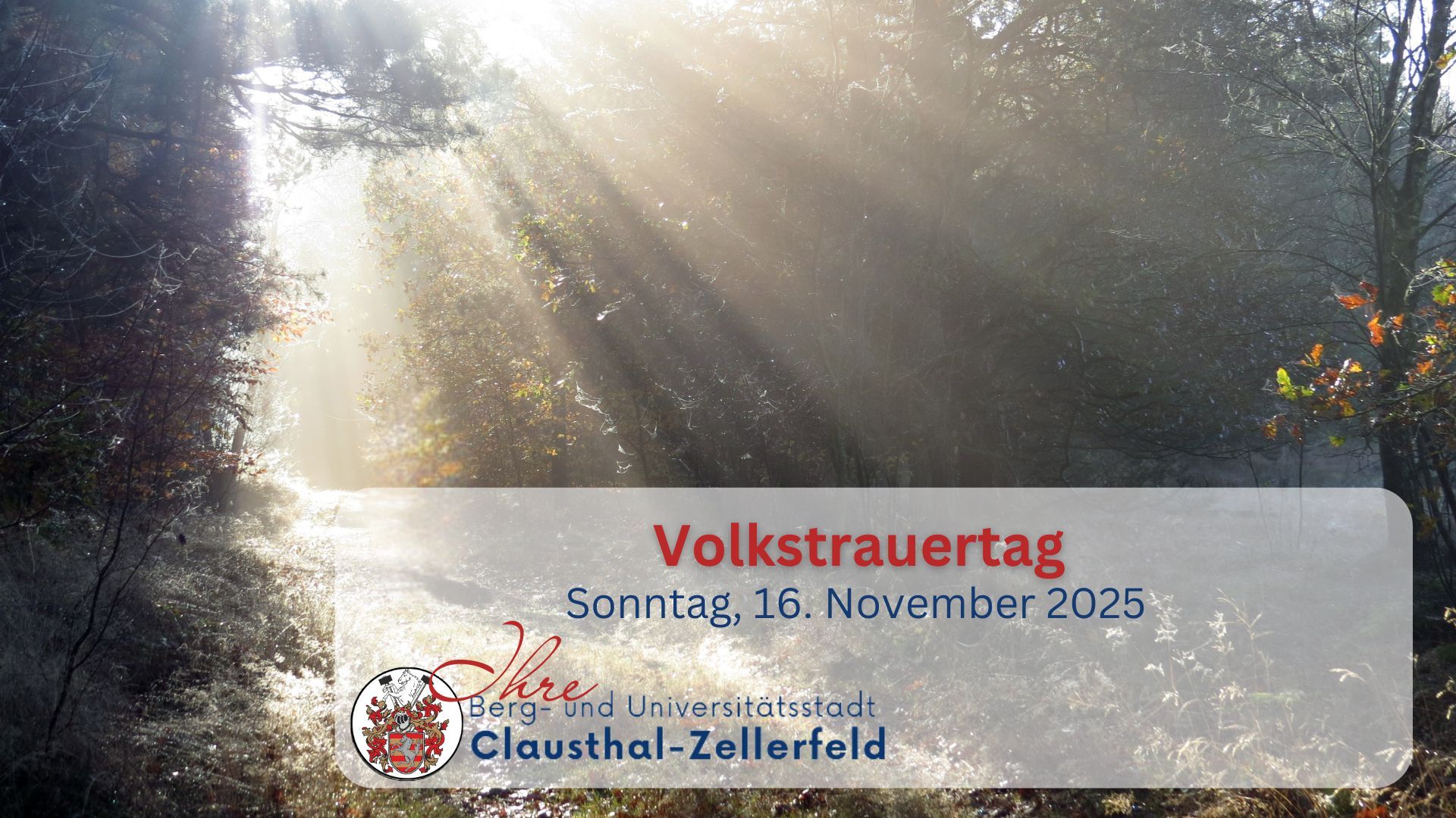 Meldungen 2025 - Volkstrauertag